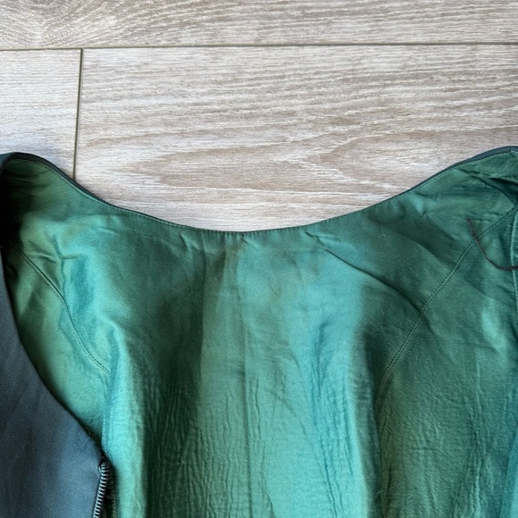 Modish Elegant Dark Green Ruffle Midi Dress - Picture 14 of 15